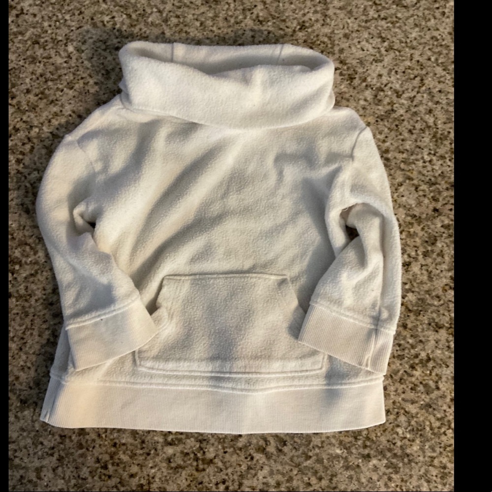 Toddler turtleneck ivory sweater
